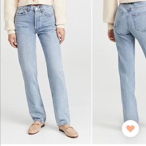 Agolde Lana vintage straight jeans NWT (new with tags)